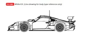 RS0065  Porsche 911  GT1 1:32 scale White Kit